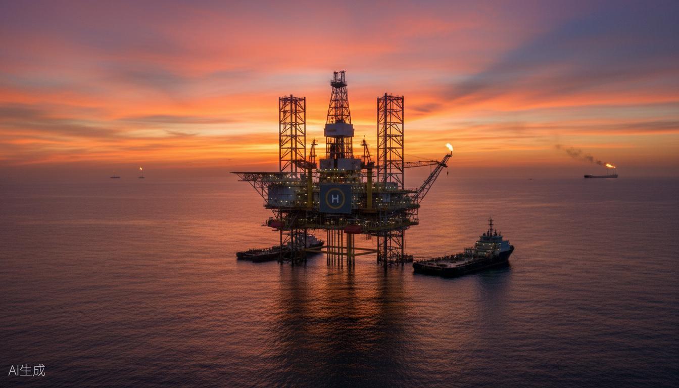 Industrial oil and gas facility